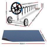Darrahopens Home & Garden > Pool & Accessories > Pool Covers & Accessories Aqua Buddy Pool Cover 500 Micron 9.5x5m w/ Blue Roller 5.55m Swimming Pools Black Solar Blanket In Australia - Darrahopens