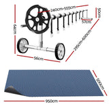 Darrahopens Home & Garden > Pool & Accessories > Pool Covers & Accessories Aqua Buddy Pool Cover 500 Micron 9.5x5m w/ Roller 5.55m Swimming Pools Black Solar Blanket In Australia - Darrahopens