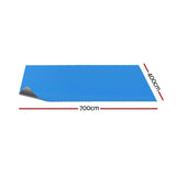 Darrahopens Home & Garden > Pool & Accessories > Pool Covers & Accessories Aqua Buddy Pool Cover 600 Micron 7x4m Bubble Heat Solar Blanket Blue Silver In Australia - Darrahopens