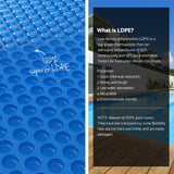 Darrahopens Home & Garden > Pool & Accessories > Pool Covers & Accessories Aqua Buddy Pool Cover 600 Micron Bubble Heat Solar Blanket Shed Blue 9.5x5m