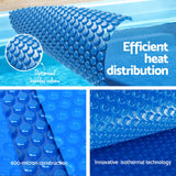 Darrahopens Home & Garden > Pool & Accessories > Pool Covers & Accessories Aqua Buddy Pool Cover 600 Micron Solar Heat 9.5x5m Blanket w/ 5.55m Roller Blue