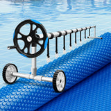 Darrahopens Home & Garden > Pool & Accessories > Pool Covers & Accessories Aqua Buddy Pool Cover 600 Micron Solar Heat 9.5x5m Blanket w/ 5.55m Roller Blue