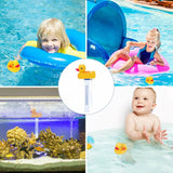 Darrahopens Home & Garden > Pool & Accessories > Pool Covers & Accessories Floating Duck Style Pool Thermometer with String for Outdoor Indoor Pools Hot Tubs Spas