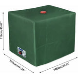 Darrahopens Home & Garden > Pool & Accessories > Pool Covers & Accessories GU.B/bon IBC Tank Cover Tarpaulin for 1000L Container, 116 x 100 x 120 cm Water Tank Cover Anti-UV Anti-Rain Green