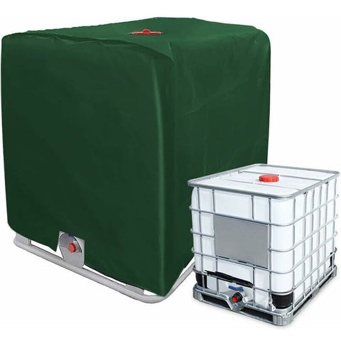 Darrahopens Home & Garden > Pool & Accessories > Pool Covers & Accessories GU.B/bon IBC Tank Cover Tarpaulin for 1000L Container, 116 x 100 x 120 cm Water Tank Cover Anti-UV Anti-Rain Green