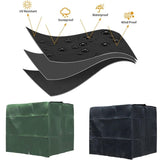 Darrahopens Home & Garden > Pool & Accessories > Pool Covers & Accessories IBC Tank Cover Compatible with 1000L Tank Green 120x100x116cm Dustproof Anti-UV Anti-Rain Water Container Protective Cover