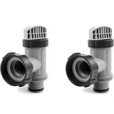 Darrahopens Home & Garden > Pool & Accessories > Pool Covers & Accessories Intex Above Ground Valve 2-Pack Compatible with Intex Piston Gaskets Nuts