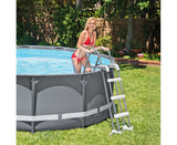 Darrahopens Home & Garden > Pool & Accessories > Pool Covers & Accessories Intex Pool Ladder Removable Steps for 107cm (42") + 91cm (36in) Wall Height Pools 28075