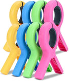 Darrahopens Home & Garden > Pool & Accessories > Pool Covers & Accessories Large Clothes Pegs - 8-Pack Towel Clips - Suitable for Sunbeds, Swimming Pools and Cruise Ships
