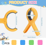 Darrahopens Home & Garden > Pool & Accessories > Pool Covers & Accessories Large Clothes Pegs - 8-Pack Towel Clips - Suitable for Sunbeds, Swimming Pools and Cruise Ships