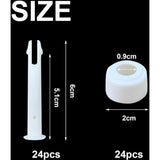 Darrahopens Home & Garden > Pool & Accessories > Pool Covers & Accessories Pool Frame Pins Replacement 24 pcs Plastic Joint Pins for Pool Assembly