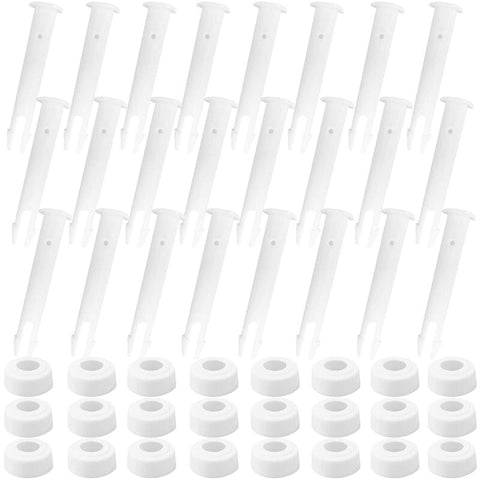 Darrahopens Home & Garden > Pool & Accessories > Pool Covers & Accessories Pool Frame Pins Replacement 24 pcs Plastic Joint Pins for Pool Assembly