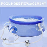 Darrahopens Home & Garden > Pool & Accessories > Pool Covers & Accessories Pool Hose 2-Pack, 32mm Diameter 150cm Length for Above Ground Pools, Compatible with Intex 330 GPH 530 GPH 1000 GPH Pumps Black