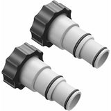 Darrahopens Home & Garden > Pool & Accessories > Pool Covers & Accessories Replacement Hose Adapter With Clamp For Intex Above Ground Pool, 1.5" To 1.25" Hose Adapter For Threaded Pumps (2 pcs)