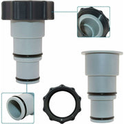 Darrahopens Home & Garden > Pool & Accessories > Pool Covers & Accessories Replacement Hose Adapter With Clamp For Intex Above Ground Pool, 1.5" To 1.25" Hose Adapter For Threaded Pumps (2 pcs)