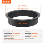 Darrahopens Home & Garden > Pool & Accessories > Pool Covers & Accessories VEVOR Fire Pit Ring, 40-Inch Outer/36-Inch Inner Diameter, 10inch Height 2.5mm Thick Fire Pit Insert, Heavy Duty Carbon Steel Liner DIY Campfire Ring above or In-Ground, for Outdoor Camping, Bonfires
