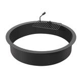 Darrahopens Home & Garden > Pool & Accessories > Pool Covers & Accessories VEVOR Fire Pit Ring, Fire Pit Insert with Barbecue Fire Ring, 40-In Outer/36-In Inner Diameter, 8.5in Height, Carbon Steel Liner DIY Campfire Ring above/In-Ground, for Outdoor Camping, Bonfires