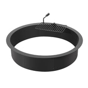 Darrahopens Home & Garden > Pool & Accessories > Pool Covers & Accessories VEVOR Fire Pit Ring, Fire Pit Insert with Barbecue Fire Ring, 40-In Outer/36-In Inner Diameter, 8.5in Height, Carbon Steel Liner DIY Campfire Ring above/In-Ground, for Outdoor Camping, Bonfires