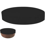Darrahopens Home & Garden > Pool & Accessories > Pool Covers & Accessories Waterproof UV Resistant Spa Cover for Outdoor Tubs, 200x30cm Round Pool Cover Sunshade, Black