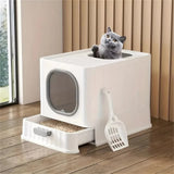 Darrahopens Home & Garden > Pool & Accessories > Pool Sweeps & Vacuums Big Top Entry Deep Tray Enclosed Kitty Cat Litter Box Easy To Clean Pull Handle