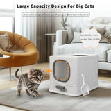 Darrahopens Home & Garden > Pool & Accessories > Pool Sweeps & Vacuums Big Top Entry Deep Tray Enclosed Kitty Cat Litter Box Easy To Clean Pull Handle