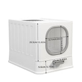 Darrahopens Home & Garden > Pool & Accessories > Pool Sweeps & Vacuums Big Top Entry Deep Tray Enclosed Kitty Cat Litter Box Easy To Clean Pull Handle