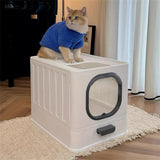 Darrahopens Home & Garden > Pool & Accessories > Pool Sweeps & Vacuums Big Top Entry Deep Tray Enclosed Kitty Cat Litter Box Easy To Clean Pull Handle