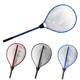 Darrahopens Home & Garden > Pool & Accessories > Pool Sweeps & Vacuums Black High Strength Large Landing Net - Fishing Net with Long Foldable Handle and Soft Rubber Netting, Dip Net for Fishing, Ideal for Boat, Pier, River Angling