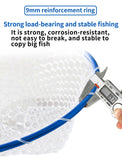 Darrahopens Home & Garden > Pool & Accessories > Pool Sweeps & Vacuums Black High Strength Large Landing Net - Fishing Net with Long Foldable Handle and Soft Rubber Netting, Dip Net for Fishing, Ideal for Boat, Pier, River Angling