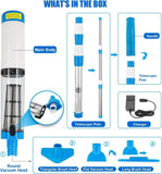 Darrahopens Home & Garden > Pool & Accessories > Pool Sweeps & Vacuums Cordless Adjustable Handheld Pool Vacuum Cleaner with Telescopic Pole and Interchangeable Brush Heads for Above Ground Pools Hot Tubs Spas and Water Features (Blue) In Australia - Darrahopens