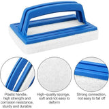 Darrahopens Home & Garden > Pool & Accessories > Pool Sweeps & Vacuums Pool Wall Brush - Sponge Pool Brush - Soft - Hot Tub Cleaning Brush - Pool Sponge Cleaner with Handle (White) Set of 2