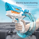 Darrahopens Home & Garden > Pool & Accessories > Pool Toys & Inflatables Grey Electric Shark Water Gun for Kids - Automatic Continuous Shot Blaster with Large Capacity Water Bottle & Rechargeable Lithium Battery - Long Range Summer Outdoor Toy