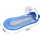 Darrahopens Home & Garden > Pool & Accessories > Pool Toys & Inflatables Inflatable Pool Water Hammock Air Mattress Blue 160 x 90 cm Summer Pool Toys Water Toys Compatible with GUA.B/bon