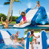 Darrahopens Home & Garden > Pool & Accessories > Pool Toys & Inflatables Intex Kool Splash Inflatable Water Slide with Spray 58849
