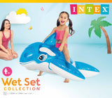Darrahopens Home & Garden > Pool & Accessories > Pool Toys & Inflatables Intex Lil Whale Ride - On 58523