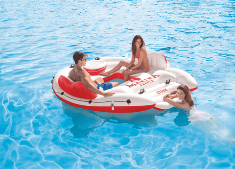 Darrahopens Home & Garden > Pool & Accessories > Pool Toys & Inflatables Intex Marina Breeze Inflatable Pontoon 56296
