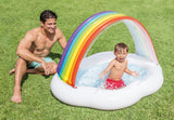 Darrahopens Home & Garden > Pool & Accessories > Pool Toys & Inflatables Intex Rainbow Cloud Inflatable Spray Baby Pool 57141