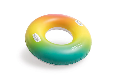 Darrahopens Home & Garden > Pool & Accessories > Pool Toys & Inflatables Intex Rainbow Ombre Tube Pool Float 58202