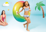 Darrahopens Home & Garden > Pool & Accessories > Pool Toys & Inflatables Intex Rainbow Ombre Tube Pool Float 58202