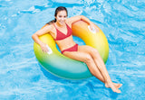 Darrahopens Home & Garden > Pool & Accessories > Pool Toys & Inflatables Intex Rainbow Ombre Tube Pool Float 58202