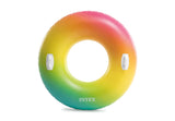 Darrahopens Home & Garden > Pool & Accessories > Pool Toys & Inflatables Intex Rainbow Ombre Tube Pool Float 58202