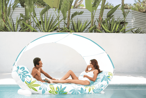 Darrahopens Home & Garden > Pool & Accessories > Pool Toys & Inflatables Intex Tropical Canopy Inflatable Lounge 56294