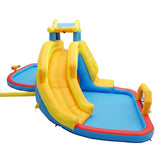 Darrahopens Home & Garden > Pool & Accessories > Pool Toys & Inflatables Keezi Inflatable Kids Pool Water Slide Splash Castle Football 622cmx542cm In Australia - Darrahopens