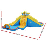Darrahopens Home & Garden > Pool & Accessories > Pool Toys & Inflatables Keezi Inflatable Kids Pool Water Slide Splash Castle Football 622cmx542cm In Australia - Darrahopens