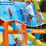 Darrahopens Home & Garden > Pool & Accessories > Pool Toys & Inflatables Keezi Inflatable Splash Kids Pool Water Slide Park with Blower 4m x 5.65m In Australia - Darrahopens