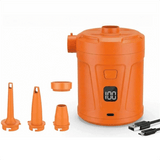 Darrahopens Home & Garden > Pool & Accessories > Pool Toys & Inflatables Outdoor Camping Digital Electric Air Pump, 5200mAh Built-in Battery, for Air Mattresses and Swim Rings - Orange