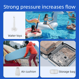 Darrahopens Home & Garden > Pool & Accessories > Pool Toys & Inflatables Outdoor Camping Digital Electric Air Pump, 5200mAh Built-in Battery, for Air Mattresses and Swim Rings - Orange