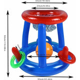 Darrahopens Home & Garden > Pool & Accessories > Pool Toys & Inflatables Pool Basketball Hoop - Inflatable Basketball Stand For Swimming Pool Floating Pool Basketball Outdoor Water Game Summer