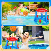 Darrahopens Home & Garden > Pool & Accessories > Pool Toys & Inflatables Pool Basketball Hoop - Inflatable Basketball Stand For Swimming Pool Floating Pool Basketball Outdoor Water Game Summer