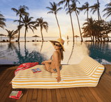 Darrahopens Home & Garden > Pool & Accessories > Pool Toys & Inflatables Spire Paradisus Luxury Pool Lounge Yellow Stripe RL-884Y